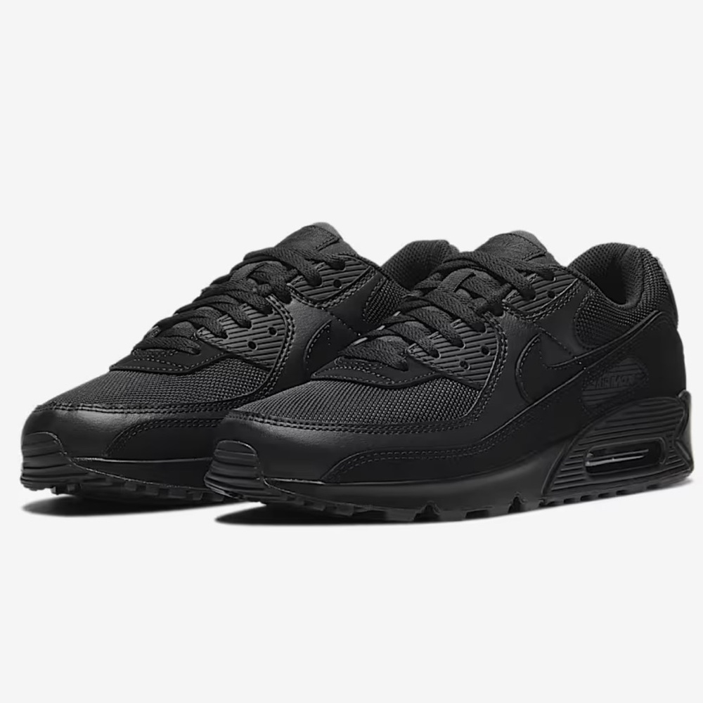 NIKE women’s AIR MAX 90 BLACK/BLACK SNEAKERS